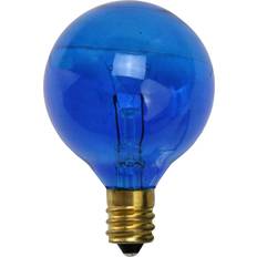 E27 Light Bulbs Northlight Blue 7 Watt Incandescent G40 Globe Replacement Bulbs, 25ct. MichaelsÂ Blue G40