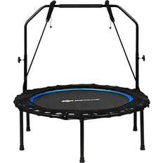 Fitness Trampolines Goplus Foldable 40-Inch Fitness Trampoline with Resistance Bands