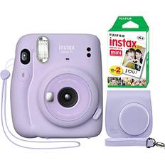 Fuji instax mini film Fujifilm Fujifilm Instax Mini 11 Instant Camera Lilac Purple Minimate Custom Case Fuji Instax Film 20 Sheets Twin Pack