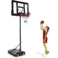 Costway Basketball Hoops Costway 4.25-10 Feet Adjustable Basketball Hoop System with 44 Inch Backboard