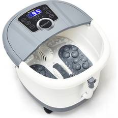 Foot Baths Goplus Portable Electric Foot Spa with Massage and Heat Gray