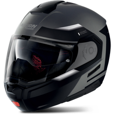 Nolan Motorcycle Equipment Nolan N90-3 Reflector Flat Lava Grey ECE 22.06 Modular Helmet Black