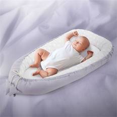 Grau Babynester Babynest wendbarer Bezug 90x50 cm Hellgrau aus Baumwolle Joyz