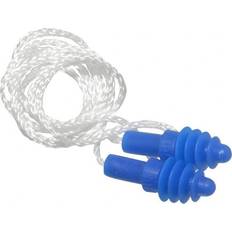 L Hearing Protections Howard Leight AirSoft White Nylon Reusable Earplugs, Blue, 27 dB, 50/BX, Blue/White Quill White