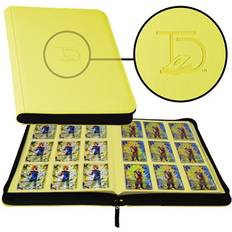 Board Games TopDeck 500 Card Pocket Binder Pro 9 Pocket Trading Cards Album Side Load Sleeves Pokemon/MTG/Yugioh/TCG Folder Trading & Sports Holder Yellow