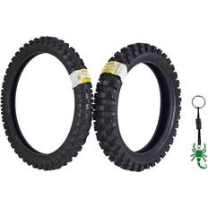 Pirelli Motorcycle Tires Pirelli Scorpion MX Extra X Front 80/100-21 & Rear 110/90-19 Dirt Bike Tires with Keychain Two Pack