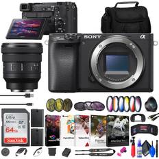 Digital Cameras Sony a6400 Mirrorless Camera FE PZ 16-35mm Lens Filter Kit More