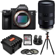 Digital Cameras Sony Alpha a7 III Mirrorless Digital Camera with 28-75mm Lens and 64GB SD Bundle