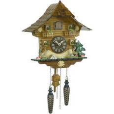 Quartz Cuckoo Clock Black forest house with music