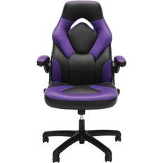 Purple Gaming Chairs RESPAWN Leather Gaming Chair Purple