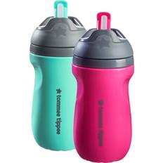 Baby Bottles & Tableware Tommee Tippee Insulated 9oz Non-Spill Portable Toddler Cup- Pink/Mint 2pk