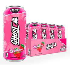 GHOST Energy Drink Zero Sugar Bubblicious Strawberry Splash