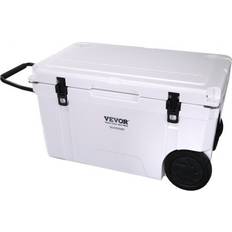 Vevor Cooler Boxes Vevor Insulated Portable Cooler with Wheels 65 qt. Holds 65 Cans, Wheeled Hard Cooler Ice Chest Lunch Box, White