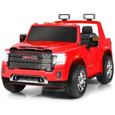 Costway Electric Vehicles Costway Licensed GMC 12V 2-Seater Kids' Ride-On Truck Red