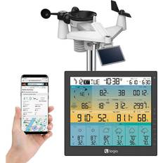 Thermometers & Weather Stations Logia 7-in-1 Weather Station, Weather Station with 10"" Color Display"