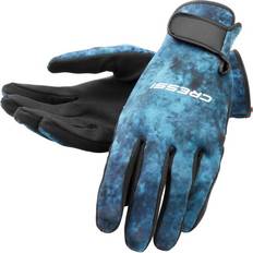 Water Sport Gloves Cressi Hunter Spearfishing Gloves Blue Camo