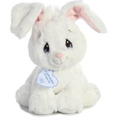 Aurora Small White Precious Moments 8.5" Floppy Bunny Inspirational Stuffed Animal
