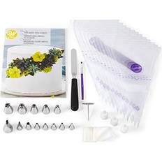 Icing Bag Sets Wilton How to Pipe Simple Flowers Cake Decorating Kit 68-Piece Icing Bag Set