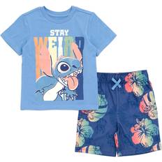 Disney Other Sets Children's Clothing Disney Little Boy's Mickey Mouse Lilo & Stitch T-shirt & Shorts Set - Blue