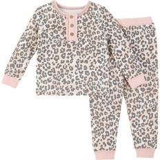 Leopard Nightwear Mud Pie Girl's Leopard Toddler Pajama Set, 3T Cotton/Spandex