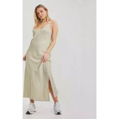 Calvin Klein Kjoler Calvin Klein Maxikjole Recycled CDC Midi Slip Dress Beige
