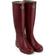 Le Chameau Rain Boots Le Chameau Womens Iris Tall Wellington Boots Wellies Rouge