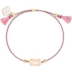 Ari Heart Rose Gold Chain Bracelet in Pink Drusy | Kendra Scott