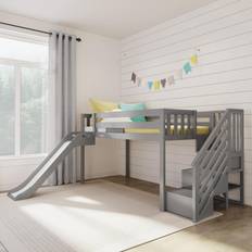 Loft Beds Max & Lily Low Loft Bed, Twin Bed Frame Easy