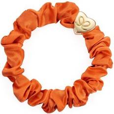 Orange Haargummis byEloise byEloise Gold Heart Silk Scrunchie Haargummi 1.0