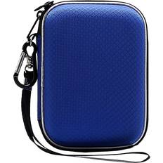 Computer Spare Parts Lacdo Hard Drive Carrying Case for Western Digital WD My Passport Ultra WD Elements SE WD P10 Game Drive Portable External Hard Drive 1TB 2TB 3TB 4TB 5TB USB 3.0 2.5 inch HDD Travel Storage Bag, Blue