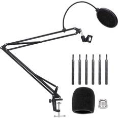 MV7 Boom Arm Mic Stand with Pop Filter, Adjustable Suspension Boom Scissor  Arm Stand with Pop Filter for Shure MV7 USB Podcast Microphone by Youshares  