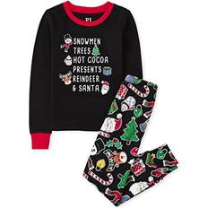 The Children's Place Kid's Holiday Magic Snug Fit Cotton Pajamas - Black (3032975_01)
