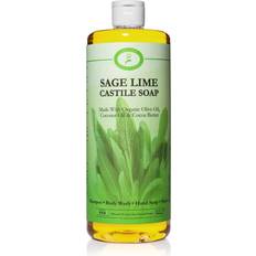 Lime Castile Soap Liquid Castile Sage Body Wash Sage Shampoo