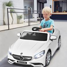 Elektrische Kinderfahrzeuge Costway 12V Mercedes Benz Kinderauto mit 2,4G-Fernbedienung