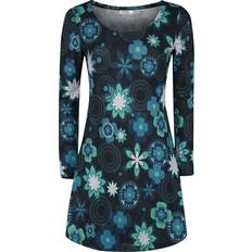 Kjoler på salg Innocent Kort kjole Flower Rounds Winter Dress til Damer svart