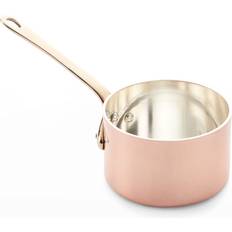 Milk Kettles Solid Copper Butter with Silver Lining, 3.25\"Dia.