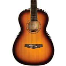 Ibanez Acoustic Guitars Ibanez Pn15 Parlor Size Acoustic Guitar Brown Sunburst