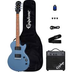 Epiphone Electric Guitars Epiphone Les Paul Special-I Electric Guitar Player Pack Worn Pelham Blue