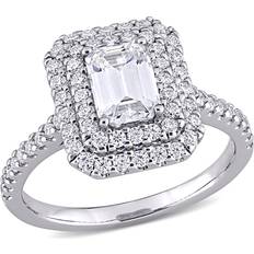 Rings Gem & Harmony Moissanite Engagement Ring - White Gold/Transparent