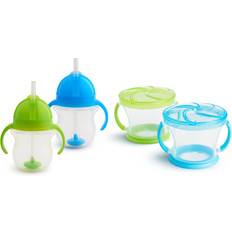Munchkin 2pk Click Lock Weighted Straw Cup 20oz - Blue/Green