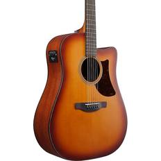 Ibanez Acoustic Guitars Ibanez Advanced Acoustic AAD50CE Acoustic Electric Guitar, Light Brown Sunburst