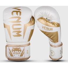 Kampfsporthandschuhe Venum Unisex Elite Boxing Gloves Boxhandschuhe, Weiss Gold, 10oz