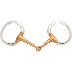 Tough-1 Bridles & Accessories Tough-1 Eggbutt Snaffle Bit with in. Copper Mouthpiece