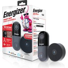 Energizer Connect EOD1-2003-SIL Smart 1080p Video Doorbell With Camera Streaming Wireless Door Chime And Optional Cloud-Based Storage