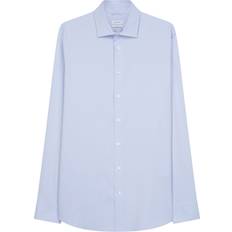 Seide Bekleidung Seidensticker Performance Shirt Slim Long Sleeve Kentcollar Uni Mand Langærmede Skjorter Slim Fit hos Magasin Blue