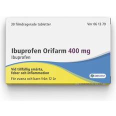 Ibuprofen Reseptfrie legemidler Ibuprofen Orifarm 400mg 30 st Tablett