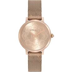 Olivia Burton Watches Olivia Burton Ultra Slim Floral Watch, 28mm Rose Gold