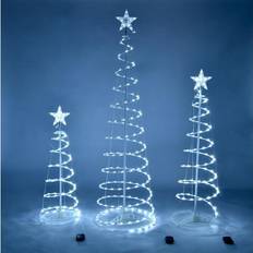 White Christmas Tree Lights Yescom Set 3 Spiral Kit Christmas Tree Light