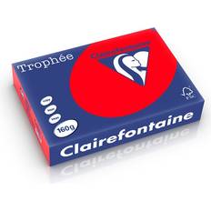 Røde Kopipapir Clairefontaine Trophee 160g/m² 250st