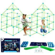 POWER YOUR FUN Fun Forts Glow Fort Building Kit for Kids - 81 Pack
